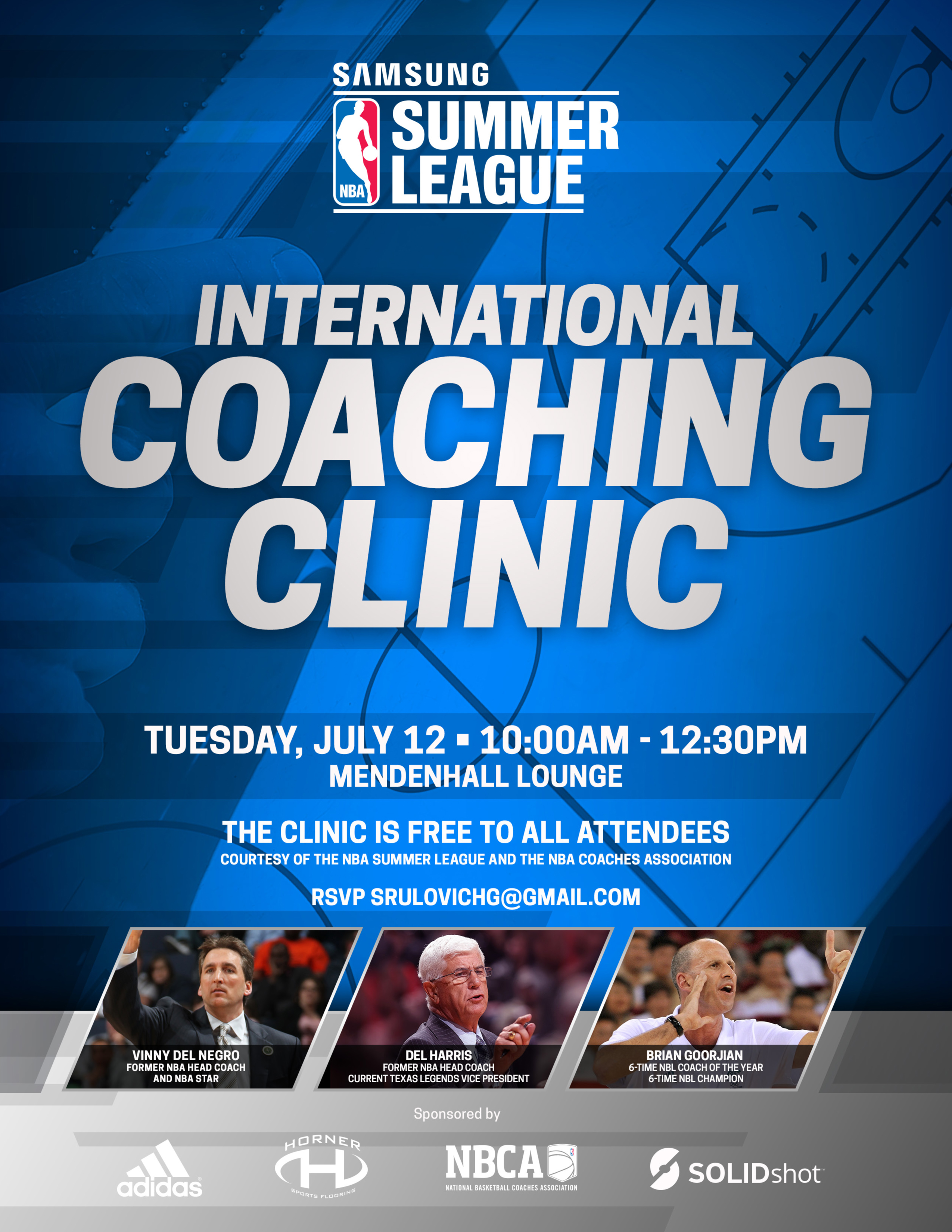 NBASL16 International Coaching Clinic Invite