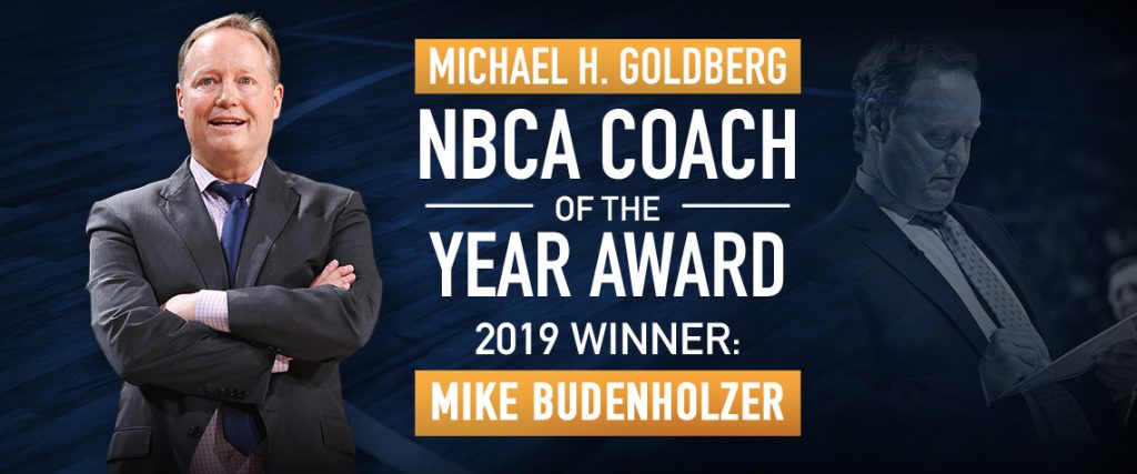 Mike Budenholzer Michael H. Goldberg NBCA Coach of the Year 