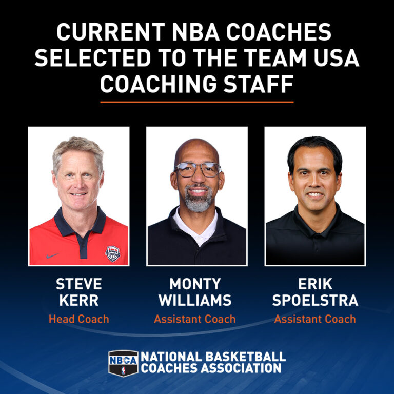 Three Current NBA Coaches Selected to Coach USA Basketball The