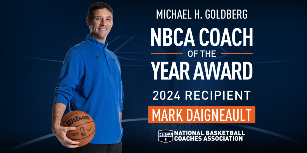 Mark Daigneault Wins 2024 Michael H. Goldberg NBCA Coach Of The Year ...