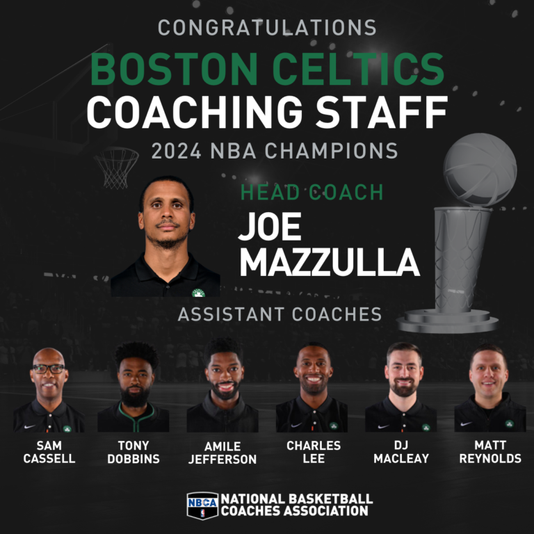 Joe Mazzulla & Boston Celtics Coaching Staff Win 2024 NBA Championship ...